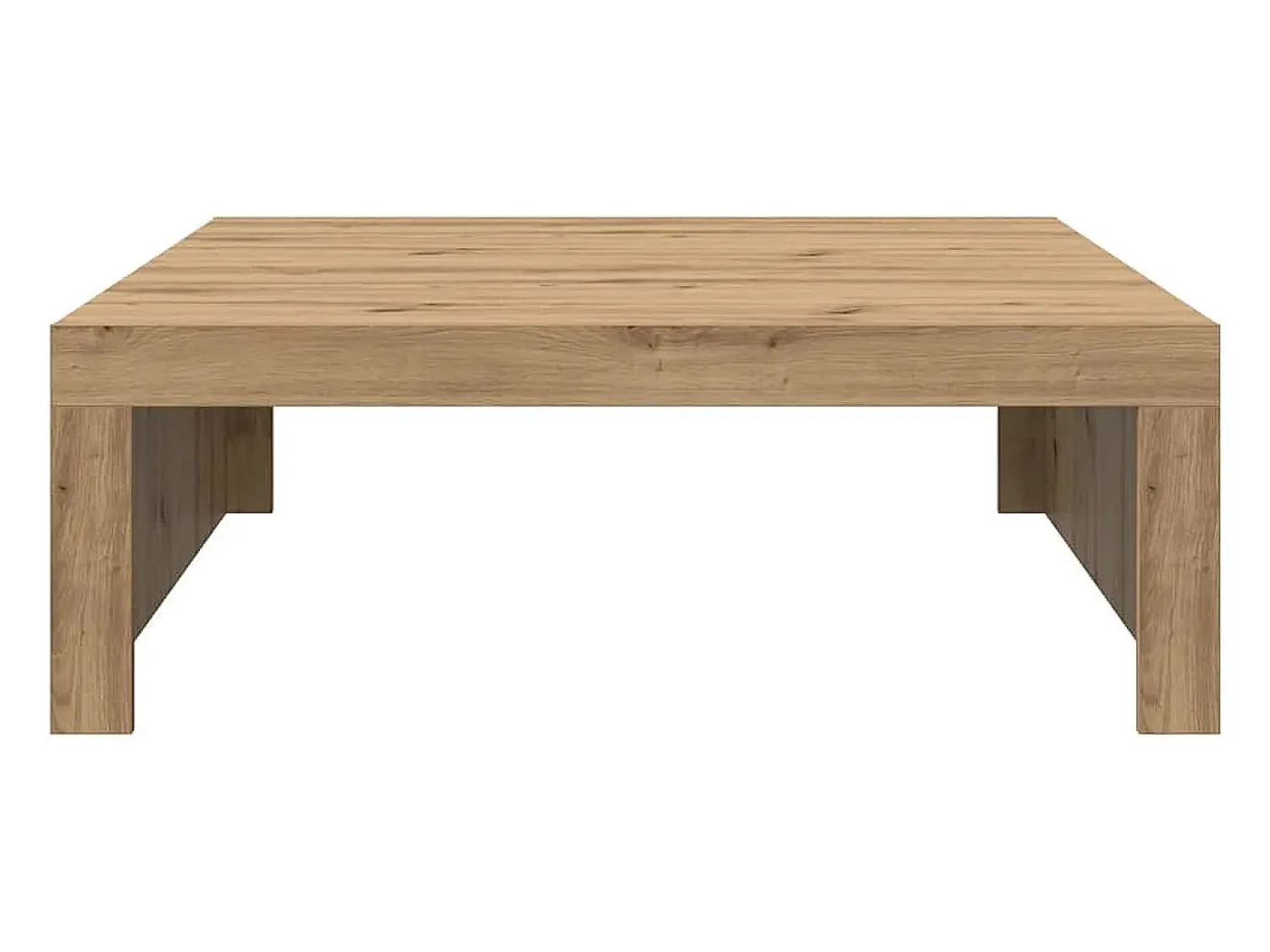 Mesa de centro | Mesa de apoio | Mesa de café 100x100x35 cm derivados madeira carvalho artisiano^ Mesa De Centro