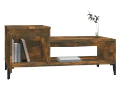 Mesa de centro | Mesa de apoio 100x50x45 cm derivados madeira carvalho fumado^ Mesa De Centro