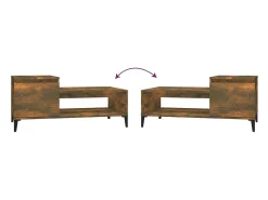 Mesa de centro | Mesa de apoio 100x50x45 cm derivados madeira carvalho fumado^ Mesa De Centro