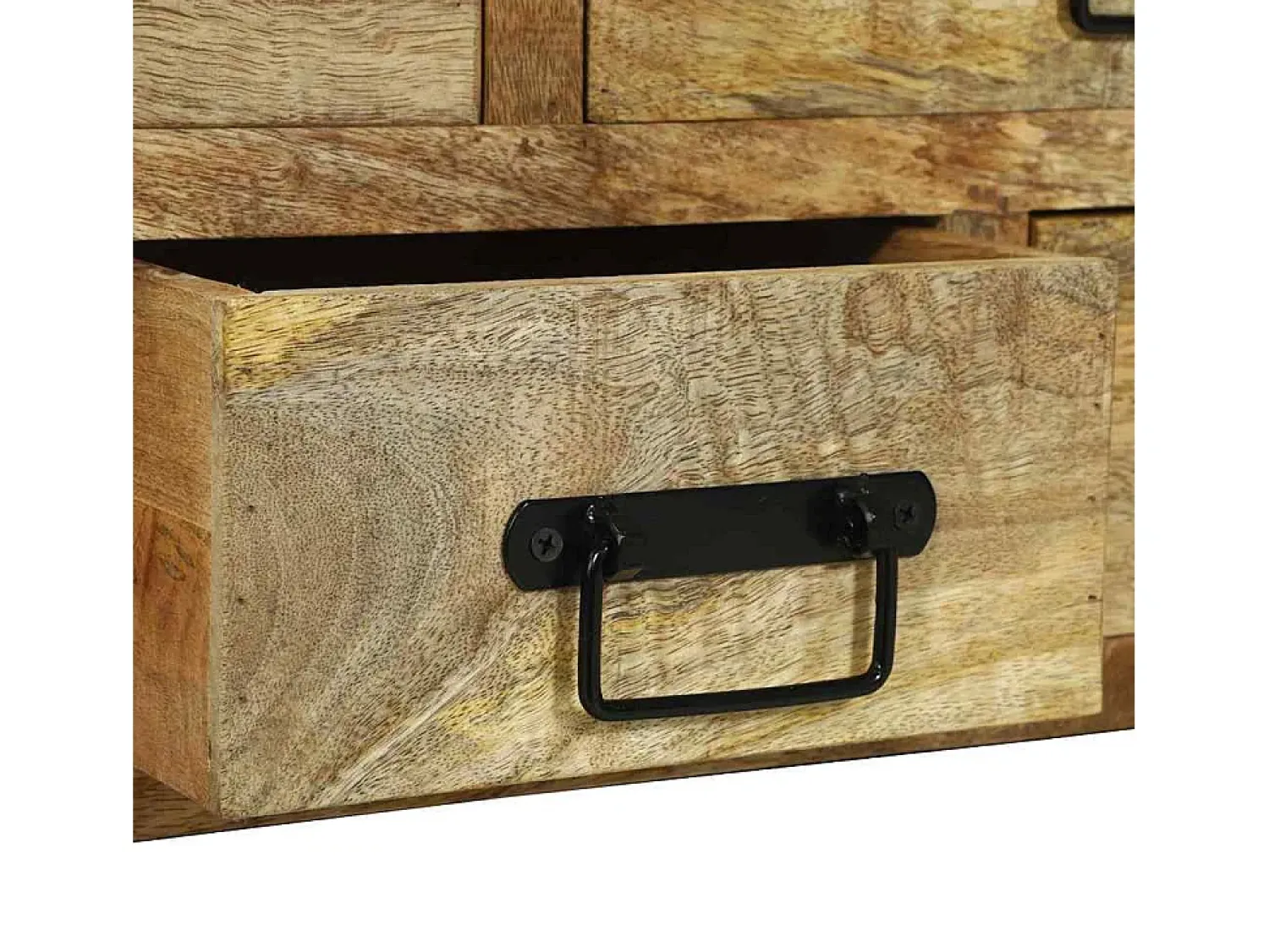 Mesa De Centro* Mesa de centro | Mesa de apoio | Mesa de café Madeira de mangueira áspera maciça Castanho