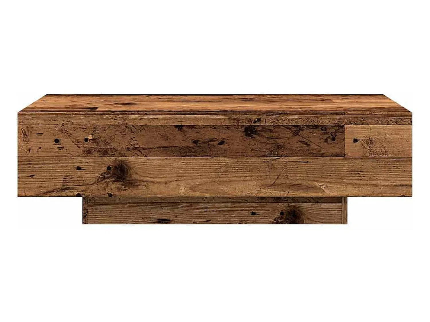 Outlet Mesa de centro | Mesa de apoio | Mesa de café 100x49.5x31 cm derivados madeira madeira velha Castanho