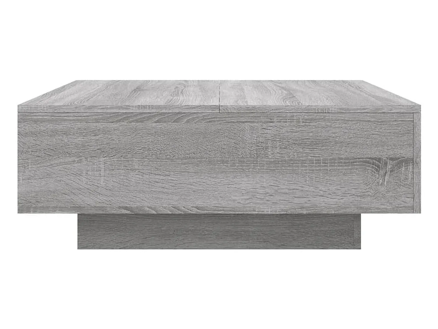 Mesa De Centro* Mesa de centro | Mesa de apoio com luzes LED 80x80x31 cm sonoma Cinzento