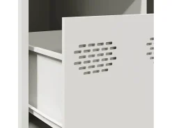 Mesa De Centro* Mesa de centro | Mesa de apoio 101.5x50x43.5 cm aço laminado a frio Branco