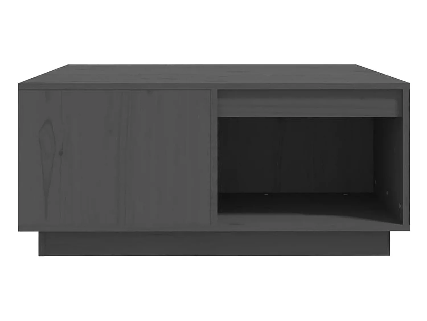 Sale Mesa de centro | Mesa de apoio 80x81x36.5 cm madeira de pinho maciça Cinzento