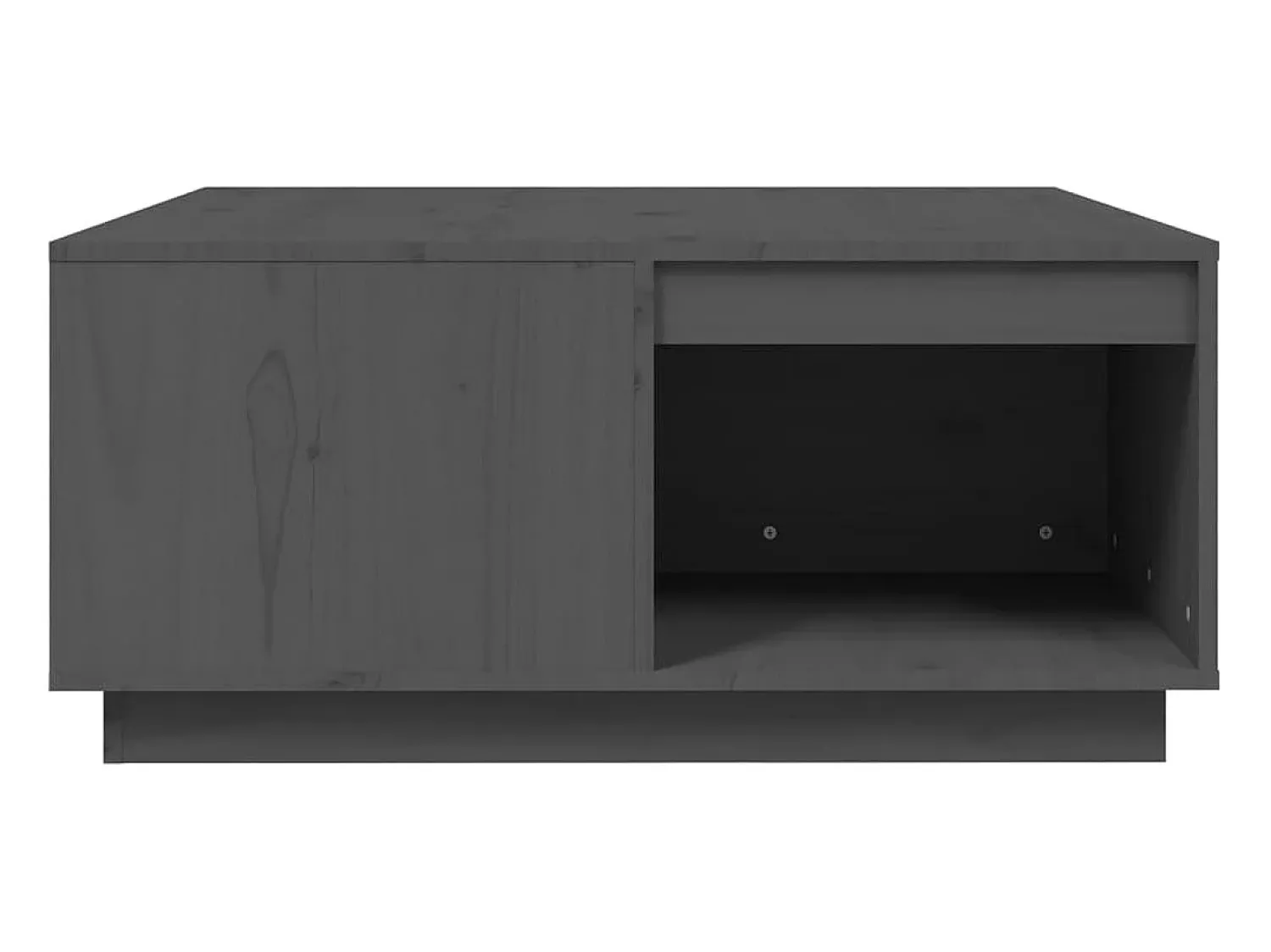 Sale Mesa de centro | Mesa de apoio 80x81x36.5 cm madeira de pinho maciça Cinzento
