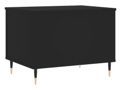 Mesa De Centro* Mesa de centro | Mesa de apoio | Mesa de café 60x44.5x45 cm derivados de madeira Preto