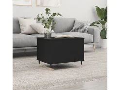 Mesa De Centro* Mesa de centro | Mesa de apoio | Mesa de café 60x44.5x45 cm derivados de madeira Preto