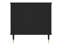 Mesa De Centro* Mesa de centro | Mesa de apoio | Mesa de café 60x44.5x45 cm derivados de madeira Preto