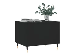 Mesa De Centro* Mesa de centro | Mesa de apoio | Mesa de café 60x44.5x45 cm derivados de madeira Preto