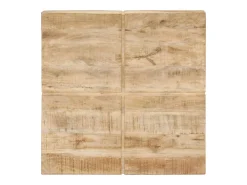 Mesa De Centro* Mesa de centro | Mesa de apoio | Mesa de café 80x80x28 cm madeira de mangueira maciça Castanho