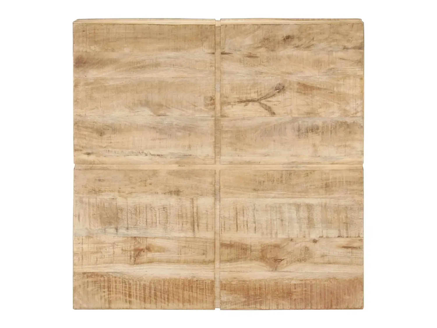 Mesa De Centro* Mesa de centro | Mesa de apoio | Mesa de café 80x80x28 cm madeira de mangueira maciça Castanho