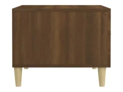 Mesa De Centro* Mesa de centro | Mesa de apoio 50x50x40 cm derivados de madeira carvalho Castanho