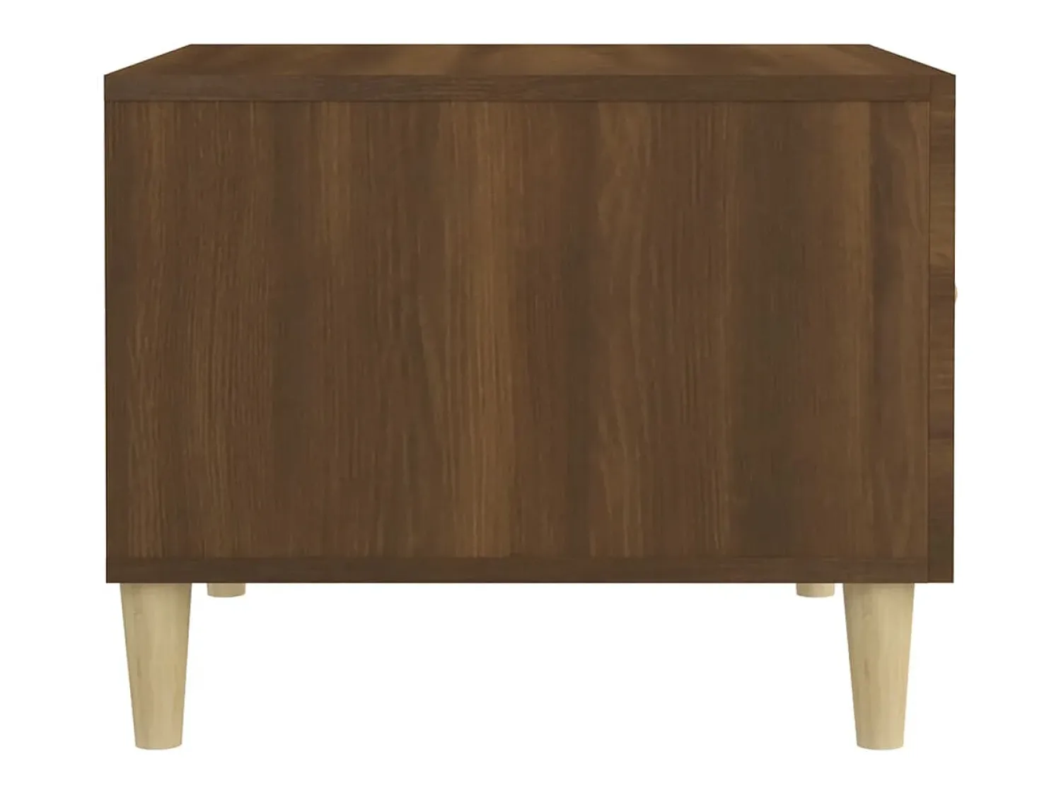 Mesa De Centro* Mesa de centro | Mesa de apoio 50x50x40 cm derivados de madeira carvalho Castanho