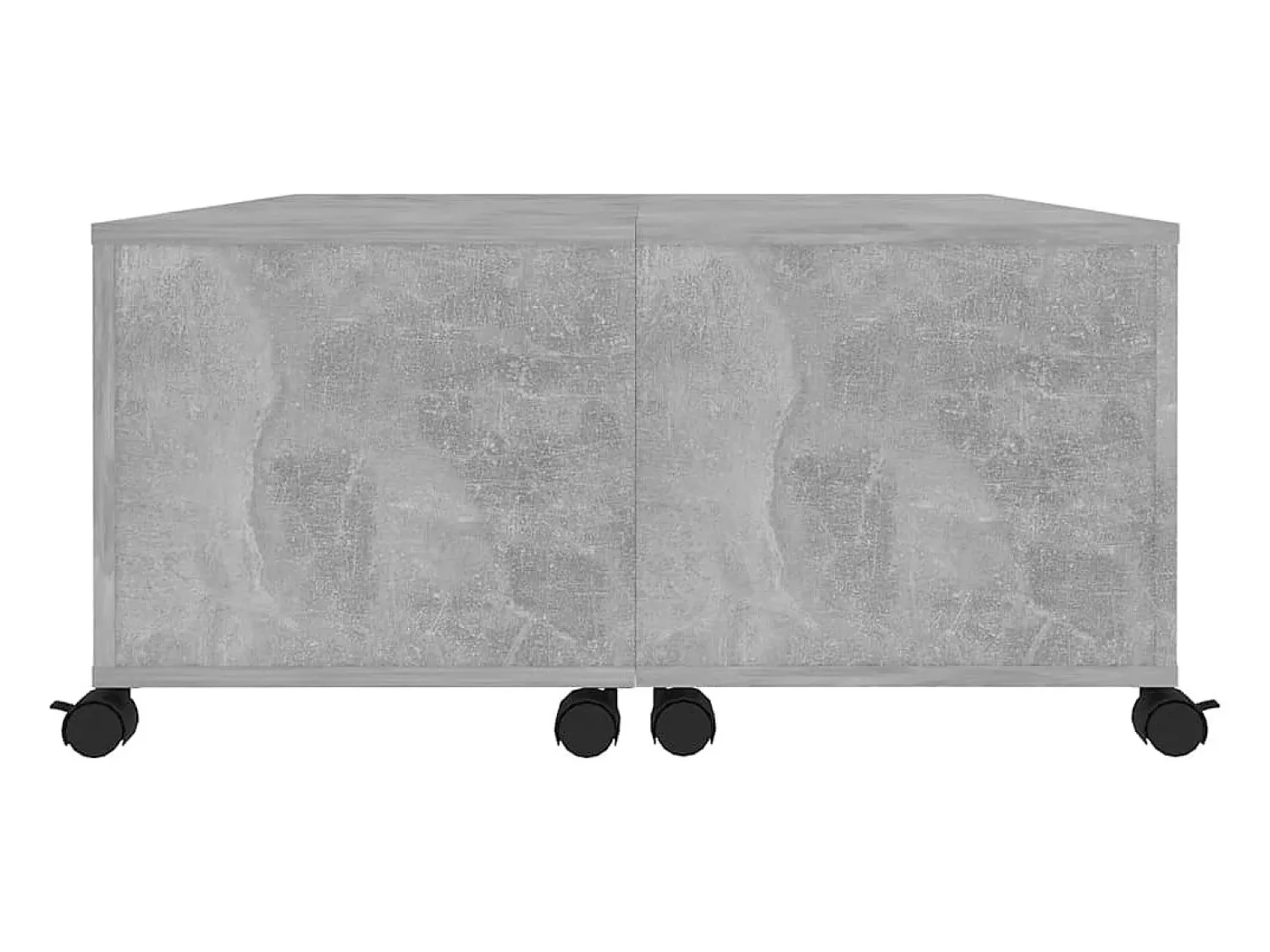 Mesa De Centro| Mesa de centro | Mesa de apoio 75x75x38 cm contraplacado cimento Cinzento