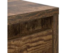 Sale Mesa de centro | Mesa de apoio com gavetas 100x100x40 cm carvalho fumado Castanho