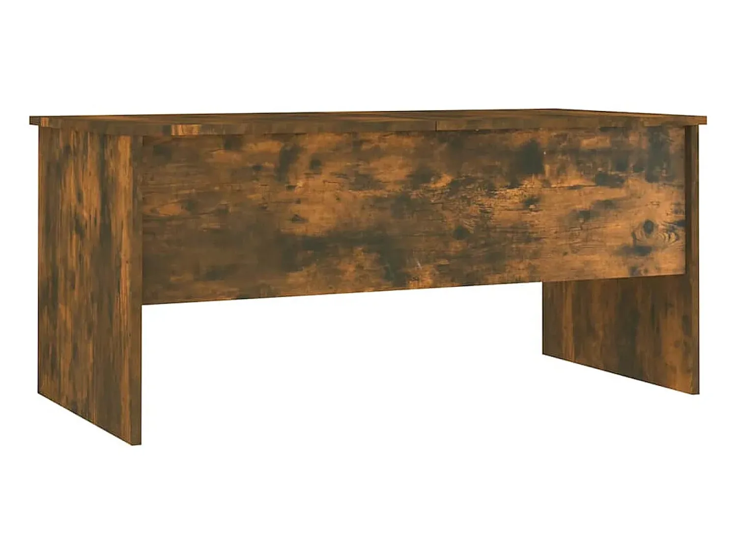 Mesa De Centro| Mesa de centro | Mesa de apoio 102x50.5x46.5 cm madeira processada carvalho fumado Castanho