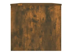Mesa De Centro| Mesa de centro | Mesa de apoio 102x50.5x46.5 cm madeira processada carvalho fumado Castanho