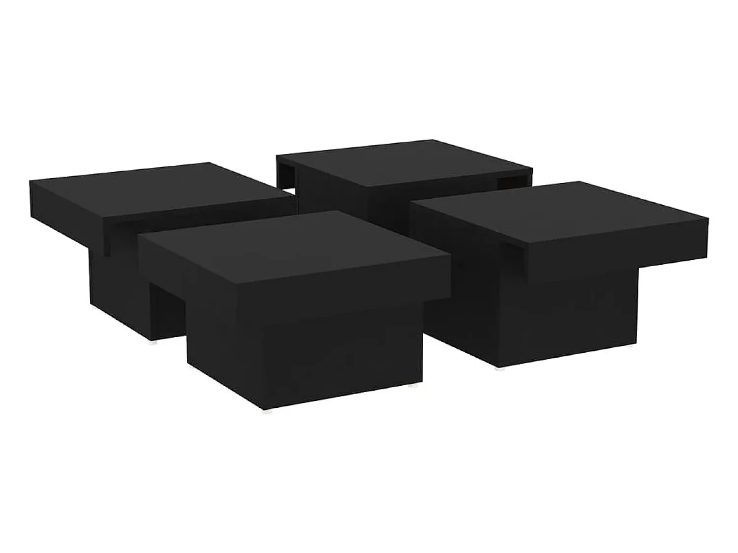 Mesa de centro | Mesa de apoio 90x90x28 cm derivados de madeira^ Mesa De Centro