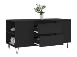 Online Mesa de centro | Mesa de apoio 102x44.5x50 cm derivados de madeira Preto