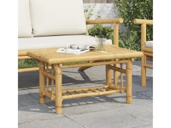 Mesa De Centro| Mesa de centro | Mesa de apoio | Mesa de café 70x45x36 cm bambu Castanho