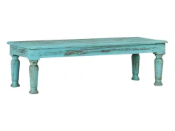 Mesa De Centro* Mesa de centro | Mesa de apoio | Mesa de café 110x50x34 cm madeira recuperada maciça Multicor