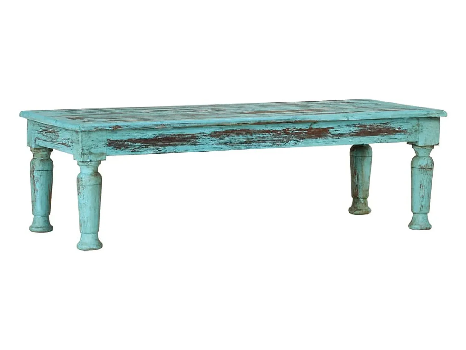 Mesa De Centro* Mesa de centro | Mesa de apoio | Mesa de café 110x50x34 cm madeira recuperada maciça Multicor