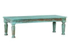 Mesa De Centro* Mesa de centro | Mesa de apoio | Mesa de café 110x50x34 cm madeira recuperada maciça Multicor