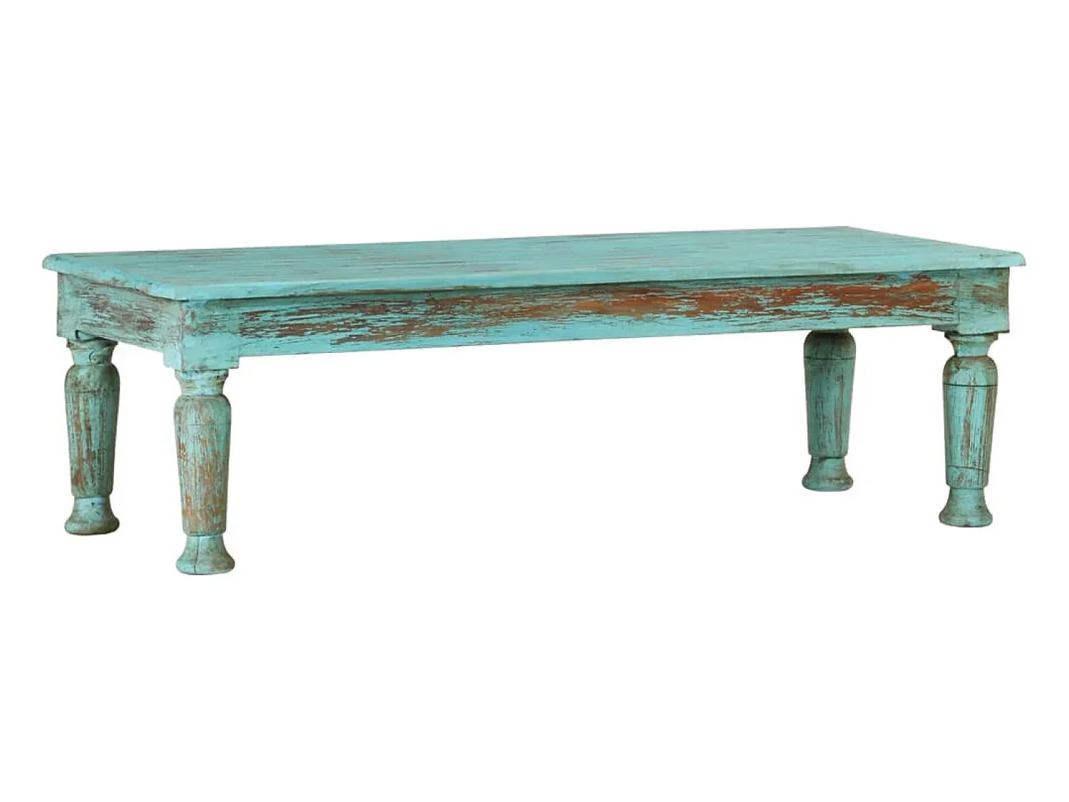 Mesa De Centro* Mesa de centro | Mesa de apoio | Mesa de café 110x50x34 cm madeira recuperada maciça Multicor