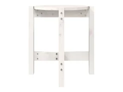 Mesa De Centro| Mesa de centro | Mesa de apoio Ø 42.5x45 cm madeira de pinho maciça Branco
