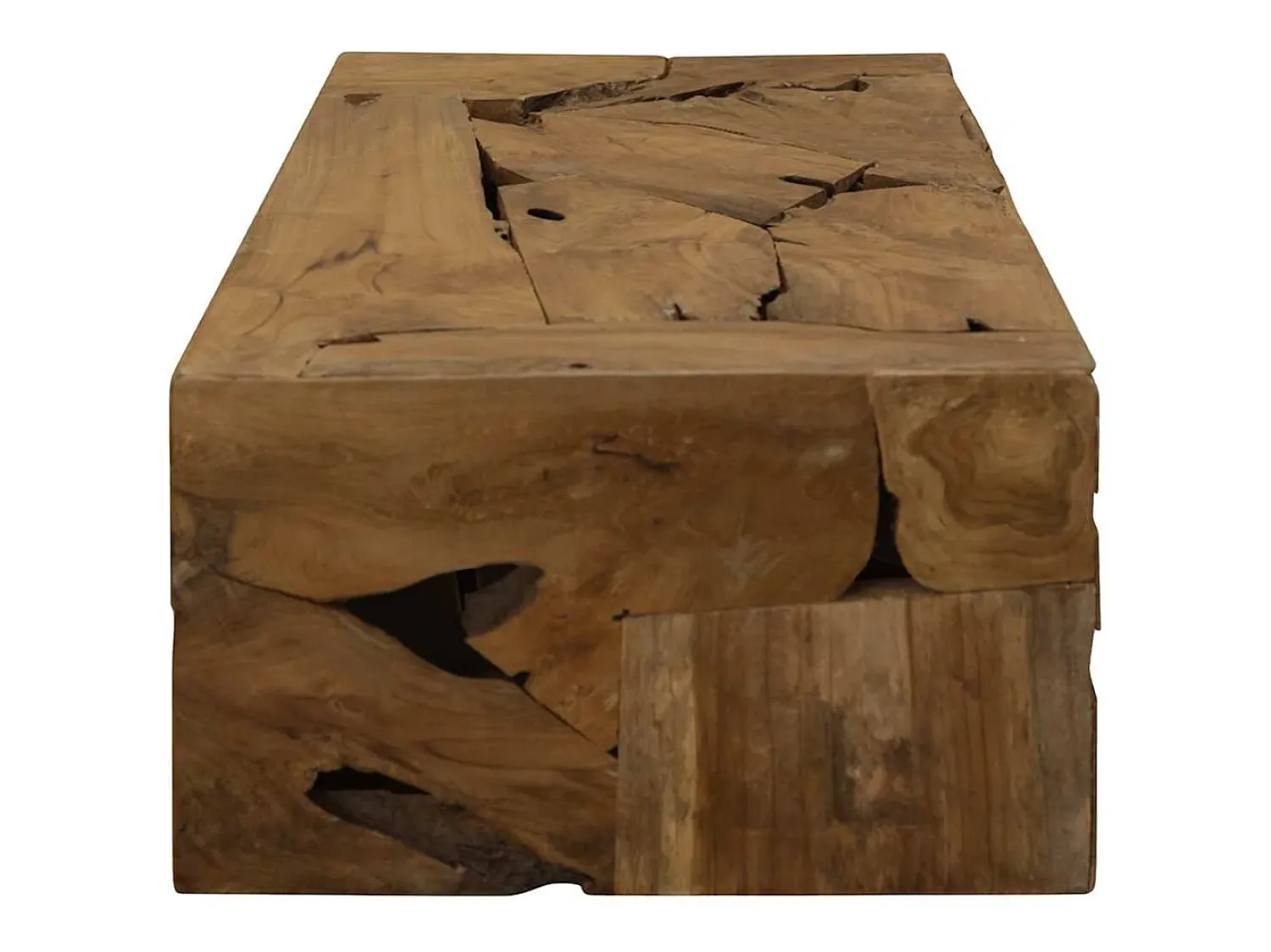 Mesa De Centro| Mesa de centro | Mesa de apoio | Mesa de café 90x50x30 cm teca genuína Castanho