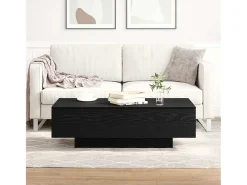 Mesa De Centro* Mesa de centro | Mesa de apoio Carvalho 100x49.5x31 cm Preto