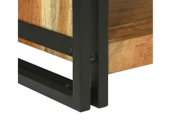 Best Mesa de centro | Mesa de apoio | Mesa de café 120x50x38 cm Madeira de acácia maciça Castanho
