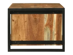 Best Mesa de centro | Mesa de apoio | Mesa de café 120x50x38 cm Madeira de acácia maciça Castanho