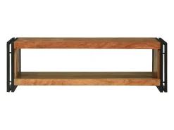 Best Mesa de centro | Mesa de apoio | Mesa de café 120x50x38 cm Madeira de acácia maciça Castanho