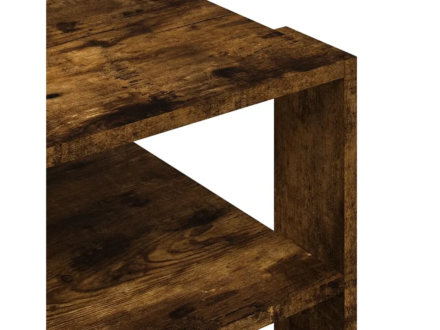 Mesa De Centro* Mesa de centro | Mesa de apoio 59.5x59.5x40cm derivados madeira carvalho fumado Castanho