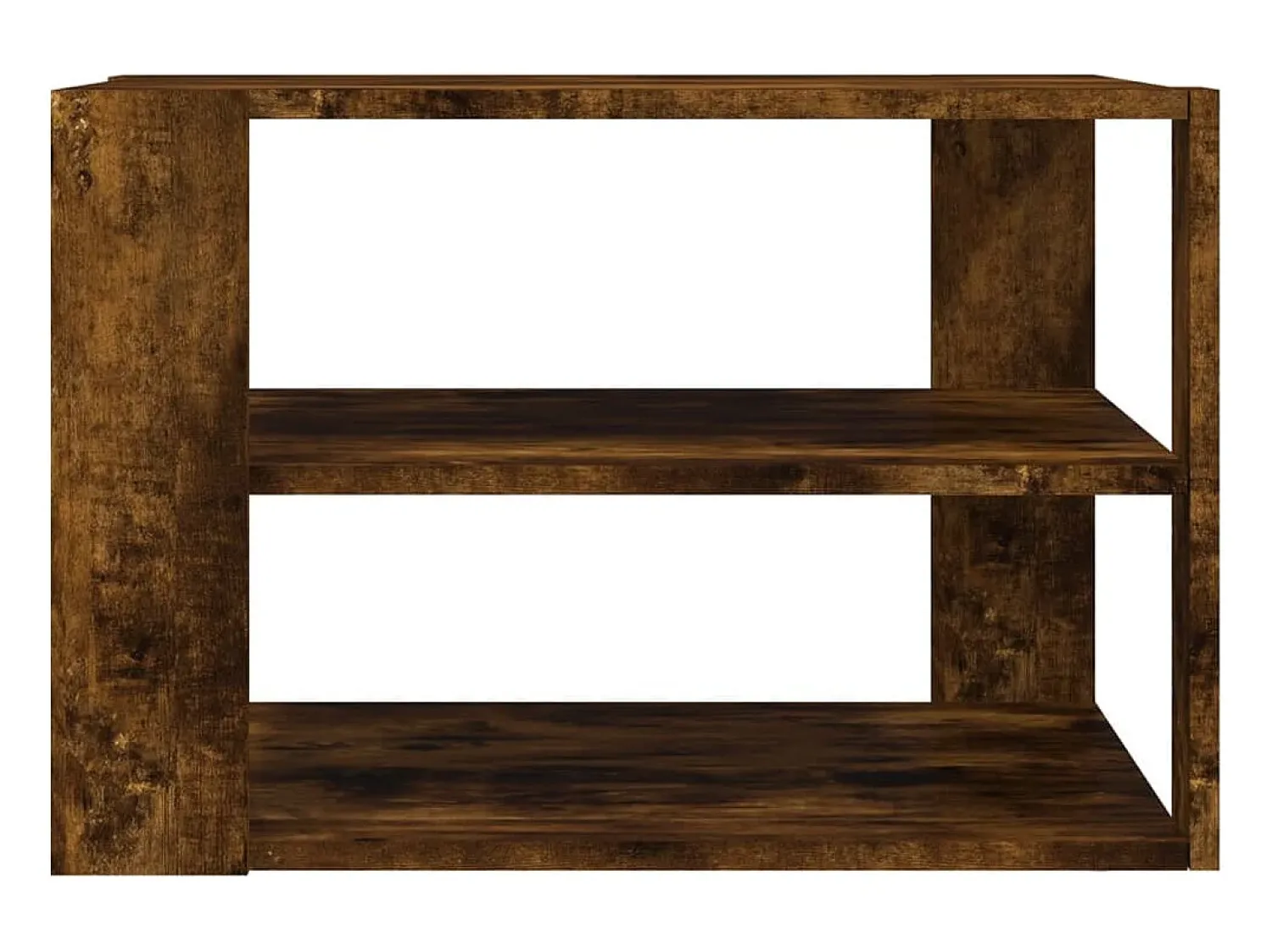 Mesa De Centro* Mesa de centro | Mesa de apoio 59.5x59.5x40cm derivados madeira carvalho fumado Castanho