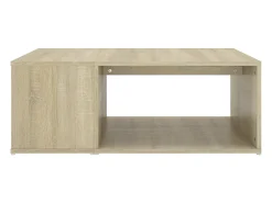 Mesa de centro | Mesa de apoio 90x67x33 cm derivados de madeira carvalho sonoma^ Mesa De Centro
