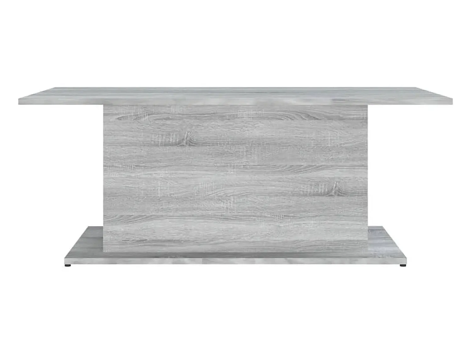 Mesa De Centro* Mesa de centro | Mesa de apoio 102x55.5x40 cm derivados de madeira cinza sonoma Cinzento
