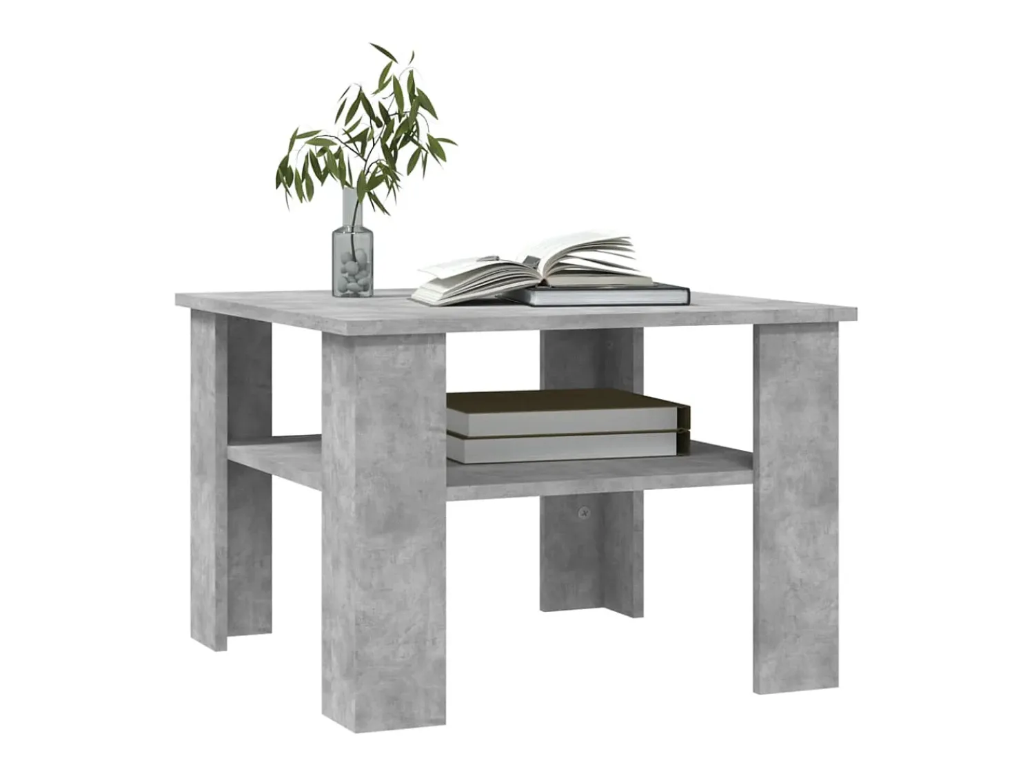 Mesa De Centro* Mesa de centro | Mesa de apoio derivados de madeira cimento Cinzento