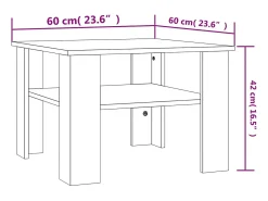 Mesa De Centro* Mesa de centro | Mesa de apoio derivados de madeira cimento Cinzento