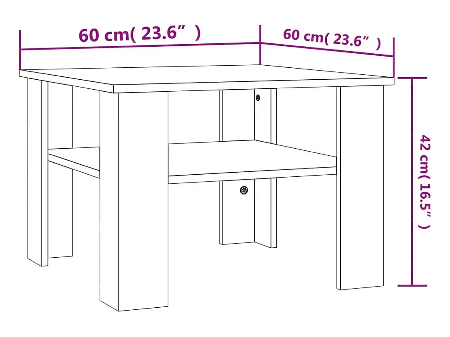 Mesa De Centro* Mesa de centro | Mesa de apoio derivados de madeira cimento Cinzento