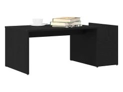 Best Mesa de centro | Mesa de apoio Carvalho 90x45x35 cm Preto