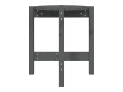 Best Mesa de centro | Mesa de apoio Ø 42.5x45 cm madeira de pinho maciça Cinzento