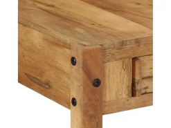 Mesa De Centro| Mesa de centro | Mesa de apoio | Mesa de café com gaveta 110x55x35 cm Castanho
