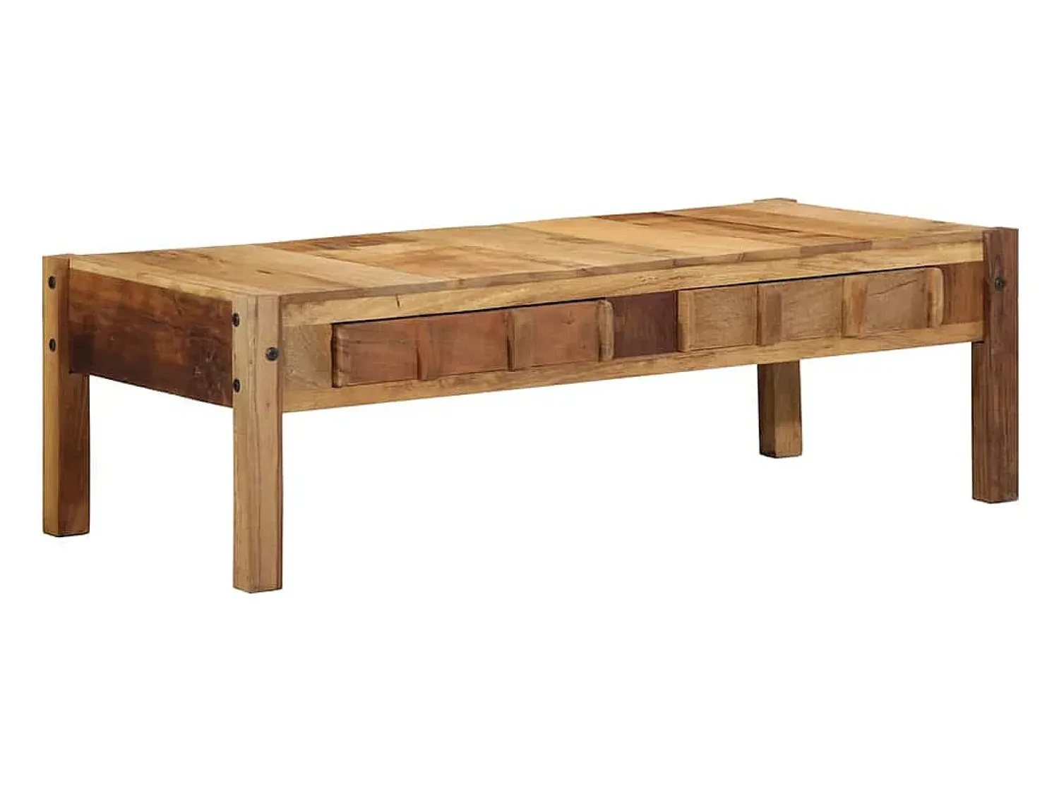 Mesa De Centro| Mesa de centro | Mesa de apoio | Mesa de café com gaveta 110x55x35 cm Castanho