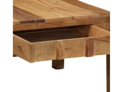Mesa De Centro| Mesa de centro | Mesa de apoio | Mesa de café com gaveta 110x55x35 cm Castanho