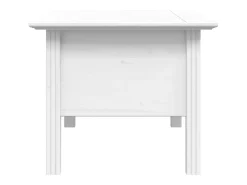 Mesa De Centro| Mesa de centro | Mesa de apoio BODO 100x55x46 cm madeira de pinho maciça Branco