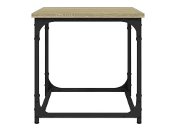 Mesa de centro | Mesa de apoio 40x40x40 cm derivados de madeira carvalho sonoma^ Mesa De Centro