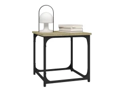Mesa de centro | Mesa de apoio 40x40x40 cm derivados de madeira carvalho sonoma^ Mesa De Centro