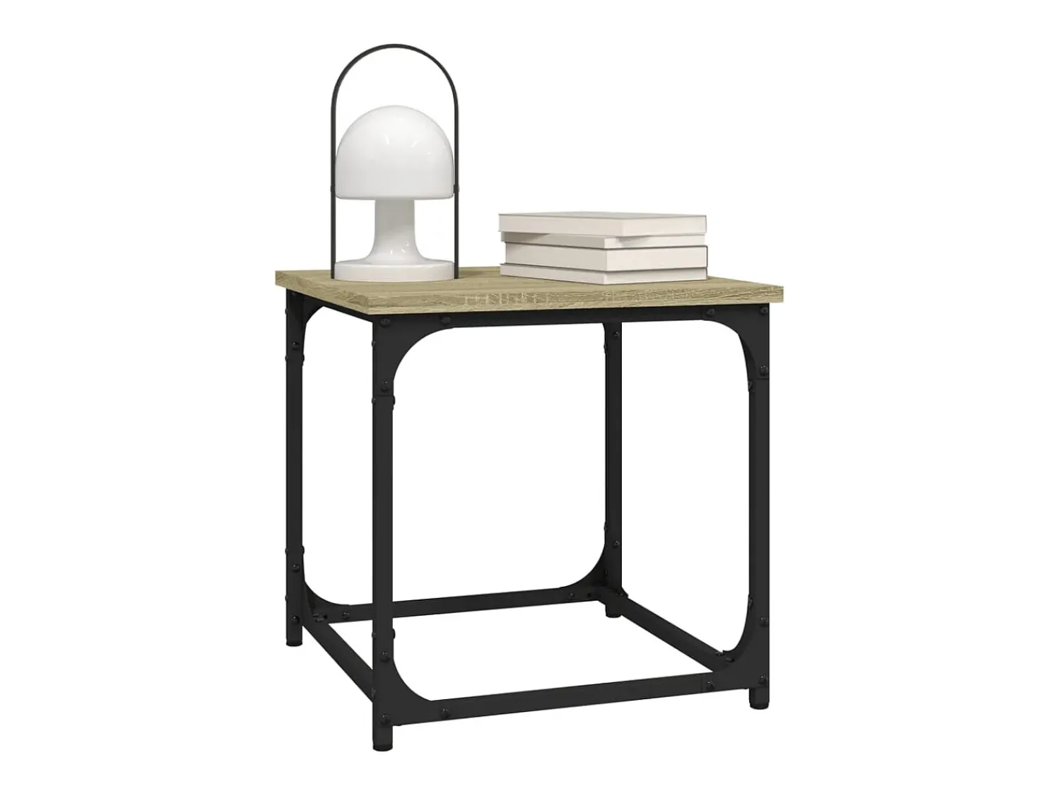 Mesa de centro | Mesa de apoio 40x40x40 cm derivados de madeira carvalho sonoma^ Mesa De Centro